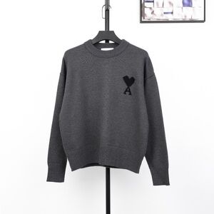 Ami Charcoal Knit with Black Heart Accent